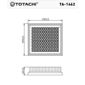 Фильтр воздушный Totachi, арт. TA-1462