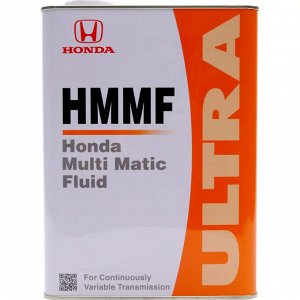 Масло трансмиссионное Honda Ultra HMMF (CVT-F) синтетическое, 4л, арт. 08260-99904