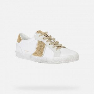 КРОССОВКИ- WHITE/LT GOLD