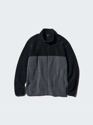 UNIQLO – тёплая флисовая куртка с высоким воротником
