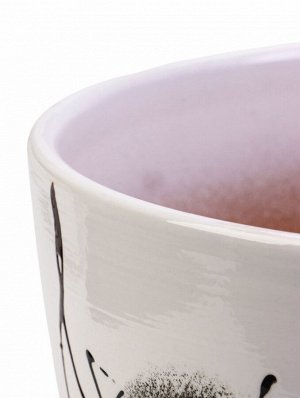 Горшок для цветов «Птички», керамика, с поддоном, набор 4 шт.: 400 мл, 1 л, 2.5 л, 5 л