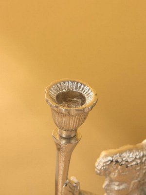 Подсвечник «Ангел мира с факелом», 35 см, алюминий