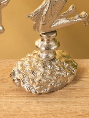 Подсвечник «Ангел мира с факелом», 35 см, алюминий