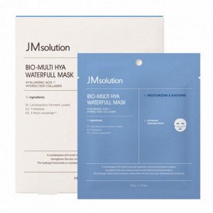 JMsolution Маска-салфетка БИО с гиалуроновой кислотой Bio Multi Hya Waterfull Mask