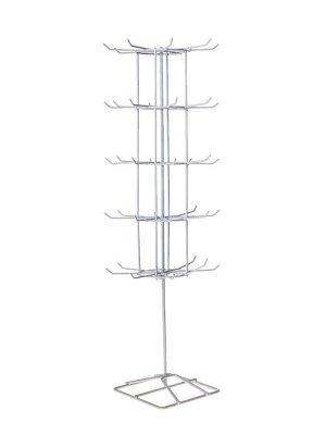 Вертушка, 5 ярусов по 8 крючков, 20x20x61, белая