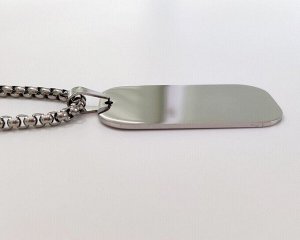 Кулон из стали на цепочке
