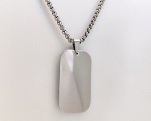 Кулон из стали на цепочке