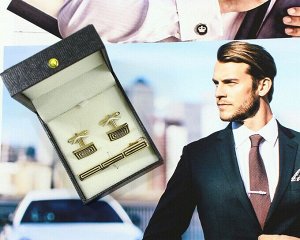 Набор Зажим для галстука и запонки F46679907360