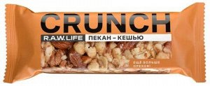 R.A.W.LIFE Батончики без сахара CRUNCH «Пекан-Кешью», 35гр