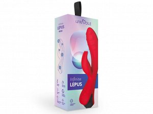 Вибратор кролик Lepus INFINITE, цвет Алый, Ø 3,4 см, L 12 см