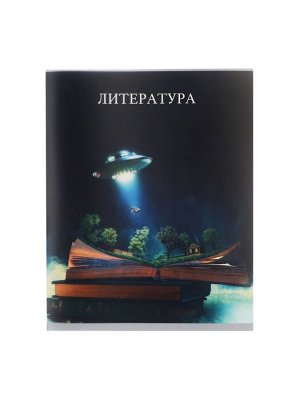 Тетрадь предметная, 48 листов в линию, Calligrata TOP «Школьный стиль», Литература