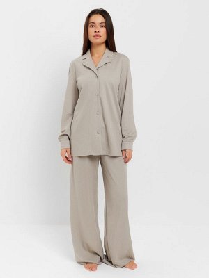 Костюм женский (рубашка, брюки, топ) KAFTAN Base, серый