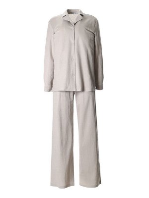 Костюм женский (рубашка, брюки, топ) KAFTAN Base, серый