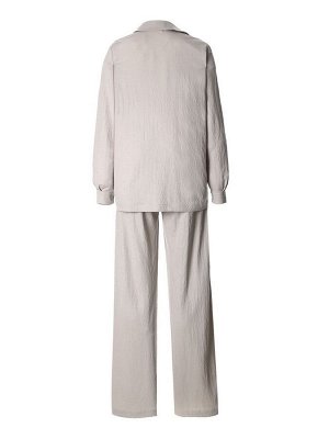 Костюм женский (рубашка, брюки, топ) KAFTAN Base, серый