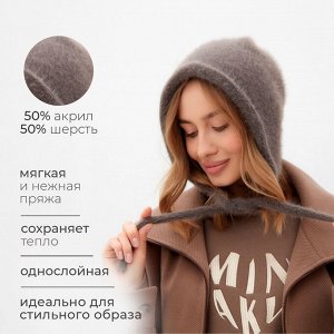 Чепчик женский MINAKU one size 52-58 графит