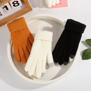 Перчатки женские, сенсорные, демисезонные, шерстяные