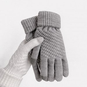 Перчатки женские, сенсорные, демисезонные, шерстяные