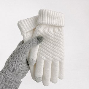 Перчатки женские, сенсорные, демисезонные, шерстяные