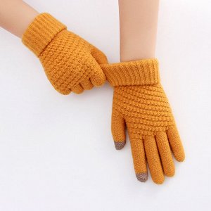 Перчатки женские, сенсорные, демисезонные, шерстяные