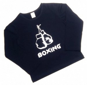 Лонгслив "Boxing" темно-синий