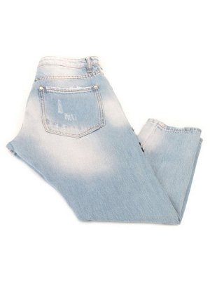 D6177 LT. BLUE Джинсы женские укороченные