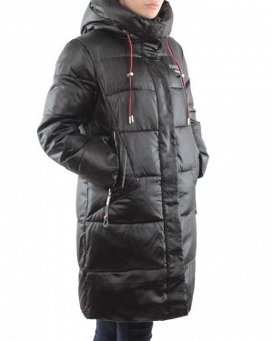 YR-956 BLACK Пальто зимнее женское АЛИСА (200 гр. холлофайбера)