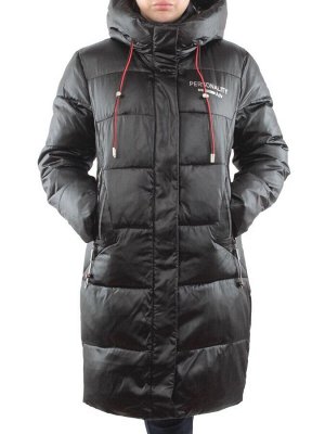 YR-956 BLACK Пальто зимнее женское АЛИСА (200 гр. холлофайбера)
