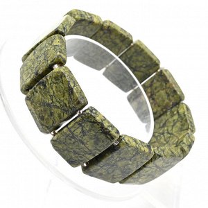 Браслет из змеевика 21*15мм, 44,9г