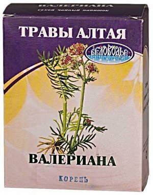 Валериана, корень, 25 г, коробочка, чайный напиток
