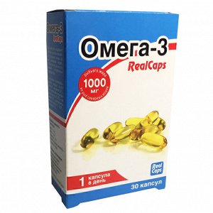 Омега-3 RealCaps - БАД, № 30 капсул х 1,4 г (блистер)