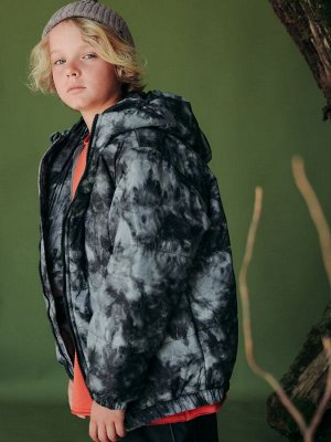 Куртка демисезонная Baggy тай-дай черный