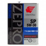 Масло моторное Idemitsu Zepro Touring 5w30, синтетическое, API SP, ILSAC GF-6A, для бензинового двигателя, 4л, арт. 4251-004/30014041-004