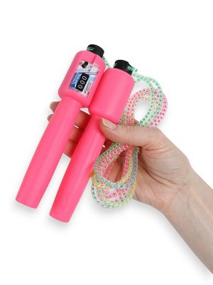 Скакалка детская, 2.5 м, регулируемая, со счётчиком, цвет МИКС