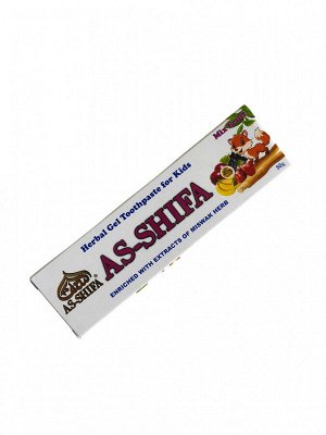 Зубная паста гелевая для детей со вкусом фруктовый микс 50 гр AS-SHIFA Miswak Herbal