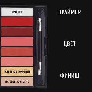 MF  Палетка для губ Lipfinity № 04 reds