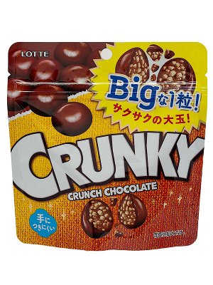 Шоколад Кранки хрустящий Big Pouch большой пакет "Хрустящее печенье", Lotte 72г