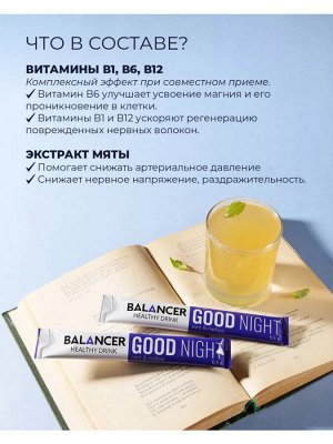 Напиток с магнием BALANCER GOOD NIGHT, 1шт (1порция)