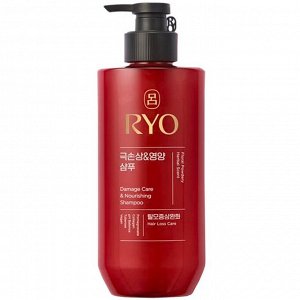 RYO Увлажняющий шампунь для повреждённых волос DAMAGE CARE&NOURISHING SHAMPOO 592 мл