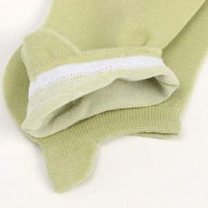 Носки женские укороченные, цвет салатовый, размер 36-40