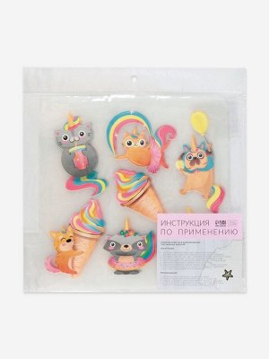 Термонаклейка «Праздничные единорожки», 19.5x21 см, 7 дизайнов
