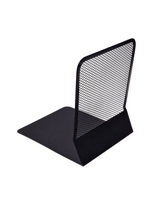 Держатель (ограничитель) подставка для книг, металл, черный 16.8x15.1 см