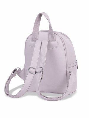 Рюкзак-мини женский на молнии, с карманом, размер 22x12x25 см, бежевый