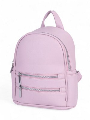 Рюкзак-мини женский на молнии, с карманом, размер 22x12x25 см, розовый