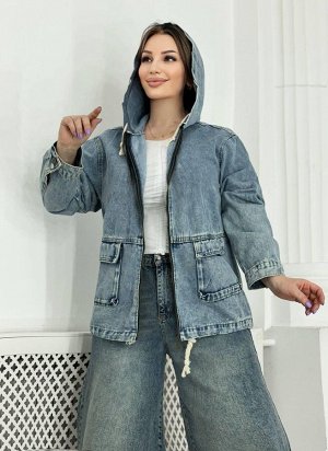 Куртка джинсовая женская, код 6768193
