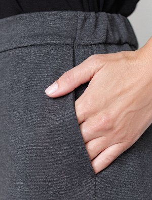 Прямые брюки из джерси на резинке сзади