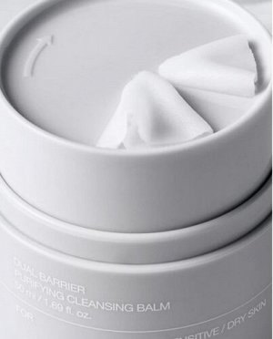Нежный гидрофильный бальзам-щербет с комплексом церамидов Dual Barrier Cleansing Balm, 50мл