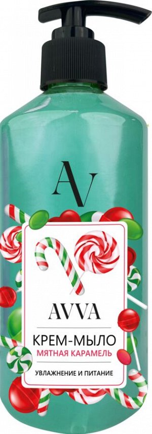 AVVA Крем мыло для мытья рук (Мятная карамель) 1л