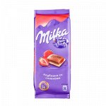 Шоколад Милка Клубника со Сливками 90 г *