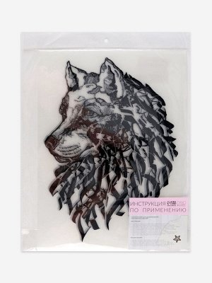 Термонаклейка «Волк граффити», 20.2x28 см