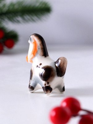 Фигурка фарфор гжель «Конь Дымка», 5x5.5x2.5 см, цветной